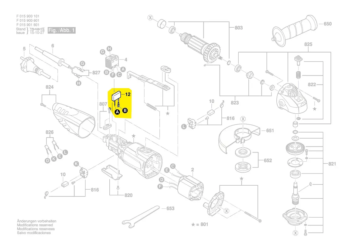 Condensateur meuleuse 9001, 9006 et 9016 Skil